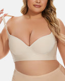 Full Back Coverage Bra Shape Plus Size Support Adjustable Straps