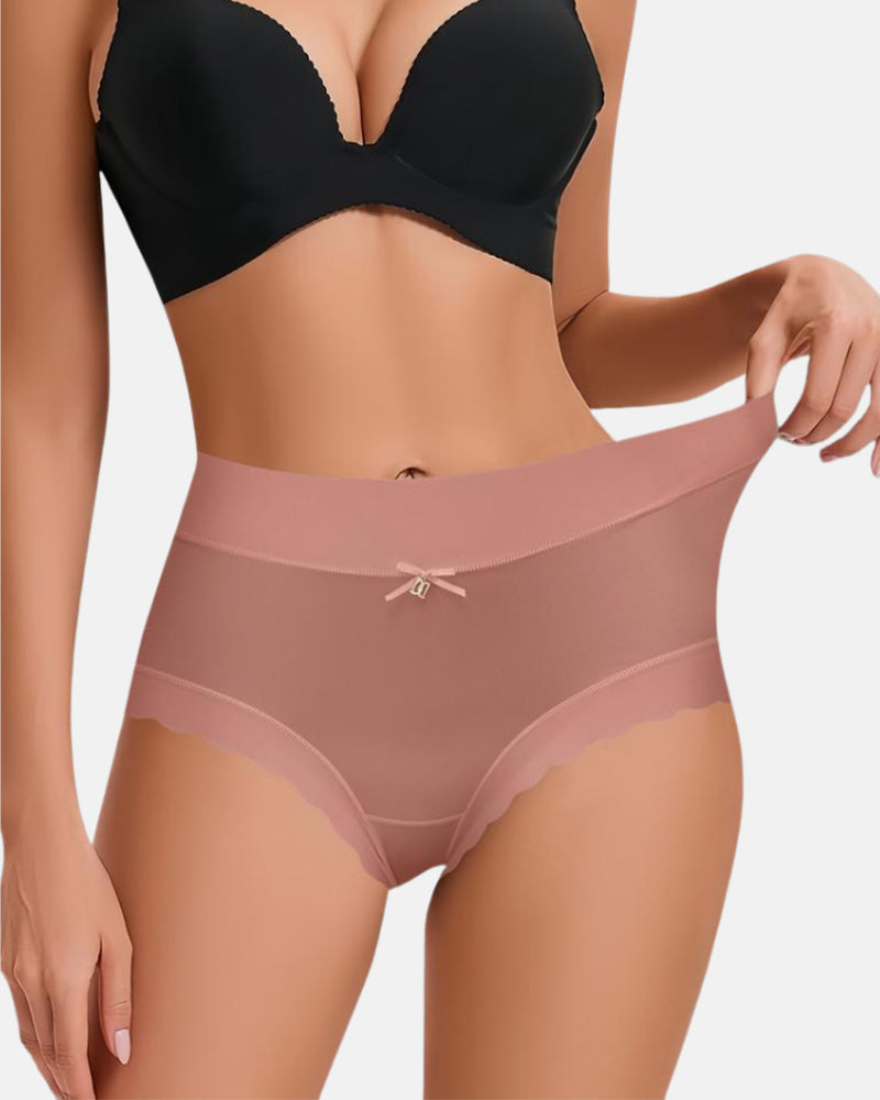High-Waisted Luxe Ice Silk Briefs 4-Pack