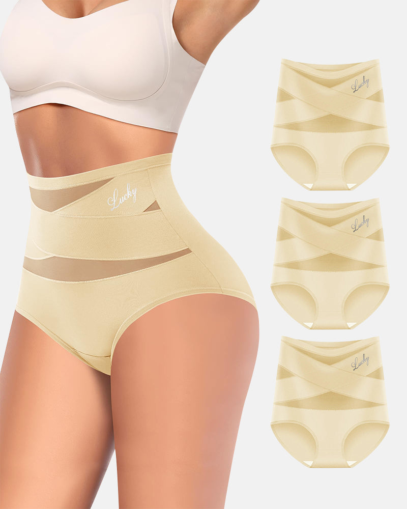 Lucky High-Waist Tummy Control Seamless Shaping Panties (5 Pack)