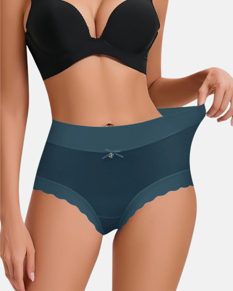 High-Waisted Luxe Ice Silk Briefs 4-Pack