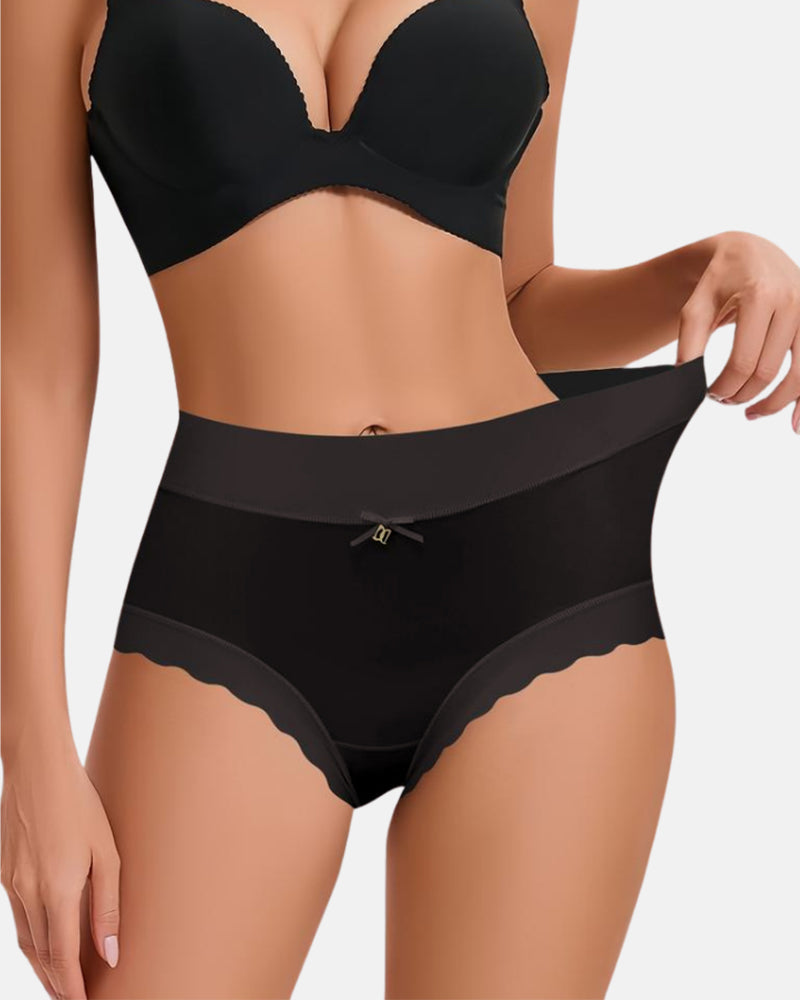 High-Waisted Luxe Ice Silk Briefs 4-Pack