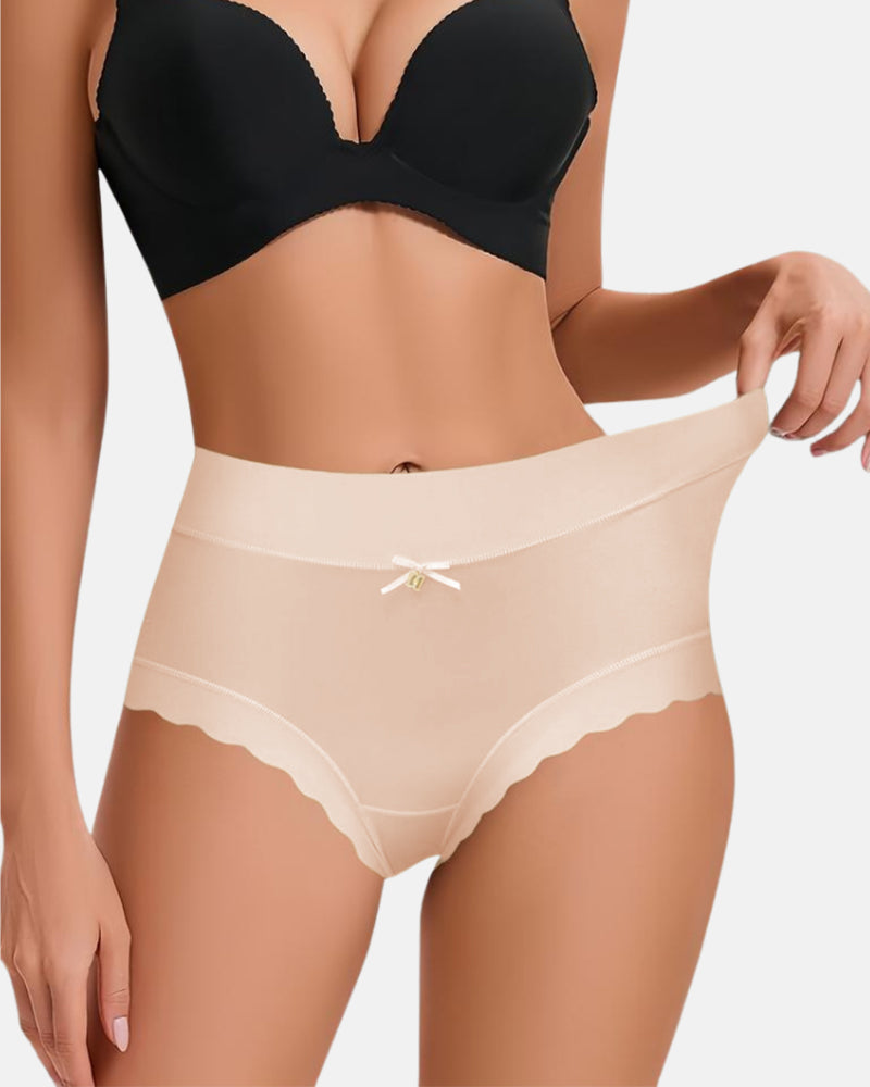High-Waisted Luxe Ice Silk Briefs 4-Pack