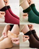 5-Pair Thermal Fleece Winter Snow Socks — Built for Freezing Temps