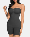 Strapless Tummy Control Seamless Bodysuit with Removable Straps