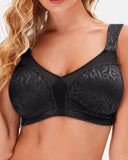 Women's Full Coverage Non Padded Wireless Bra Plus Size Minimizer Bras