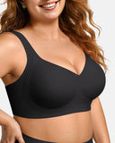 Wireless Support Bra with Full Coverage and Smooth Fit