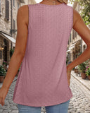 Tops de tirantes peplum fluidos con cuello en V sin mangas para mujer