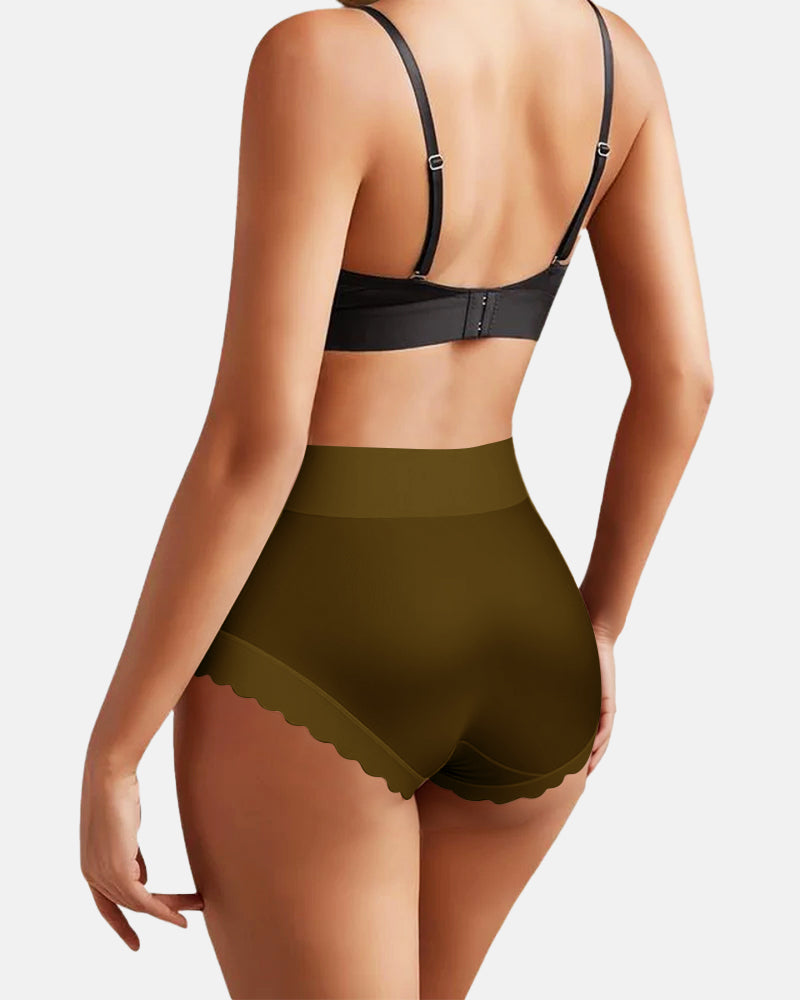 High-Waisted Luxe Ice Silk Briefs 4-Pack