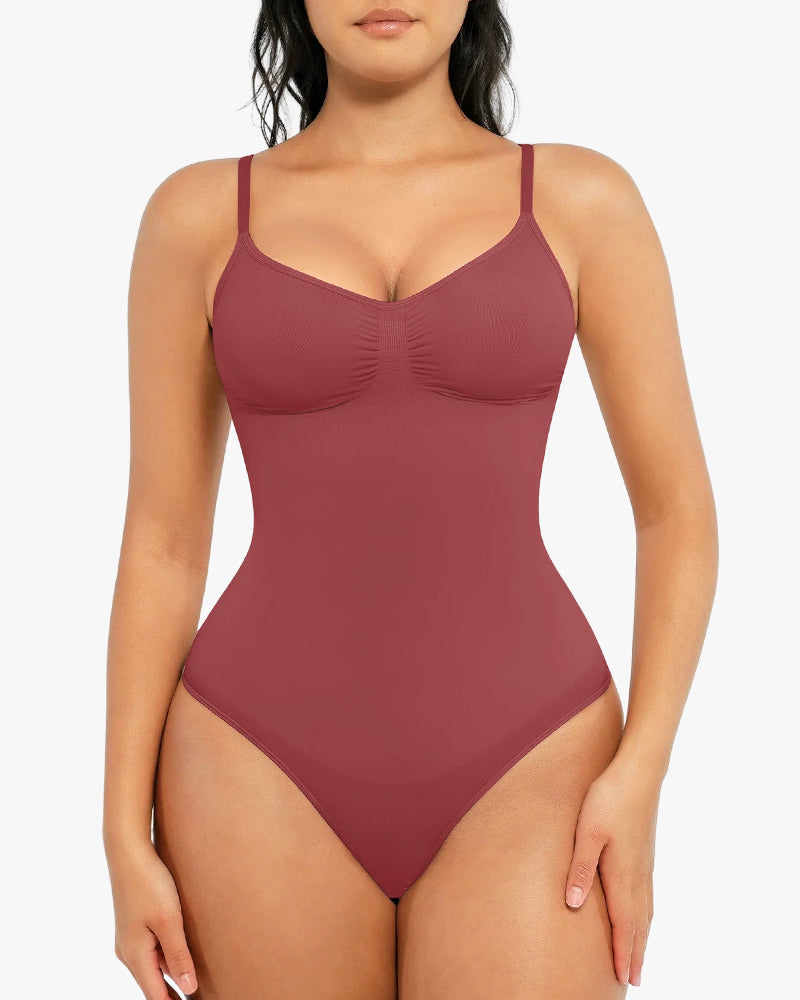Tummy Control Seamless Thong Bodysuit