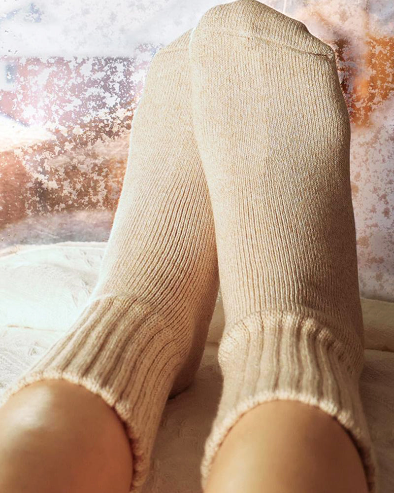 Boot Socks for Women - Thick Winter Knit Warm Socks(5 Pairs)