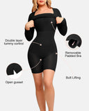 All-in-One Shapewear Dress with Built-In Bra