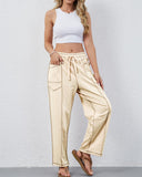 New Elevated Barrel Leg Lounge Pants - Slimming High Waist in Premium Organic Cotton
