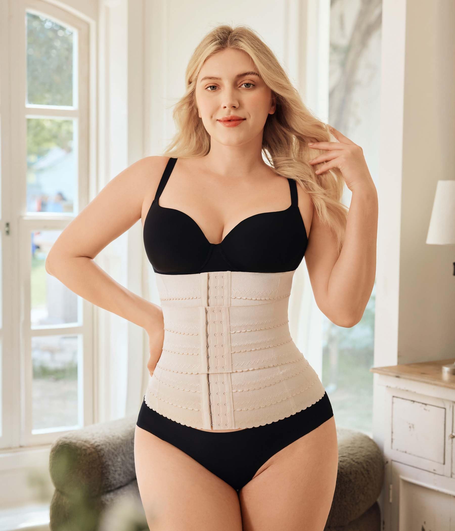Adjustable 3-sectional Waist Cincher Belt for Tummy Support and Recovery