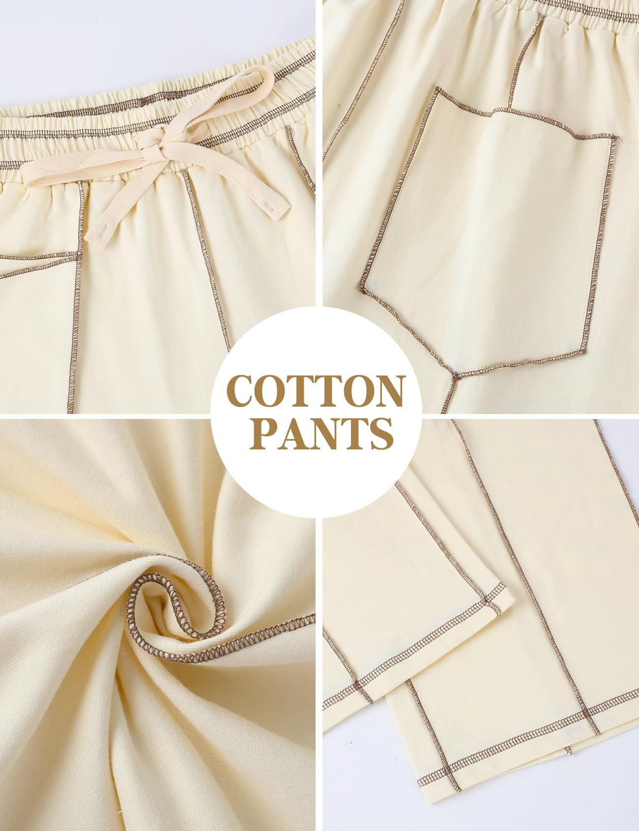 New Elevated Barrel Leg Lounge Pants - Slimming High Waist in Premium Organic Cotton