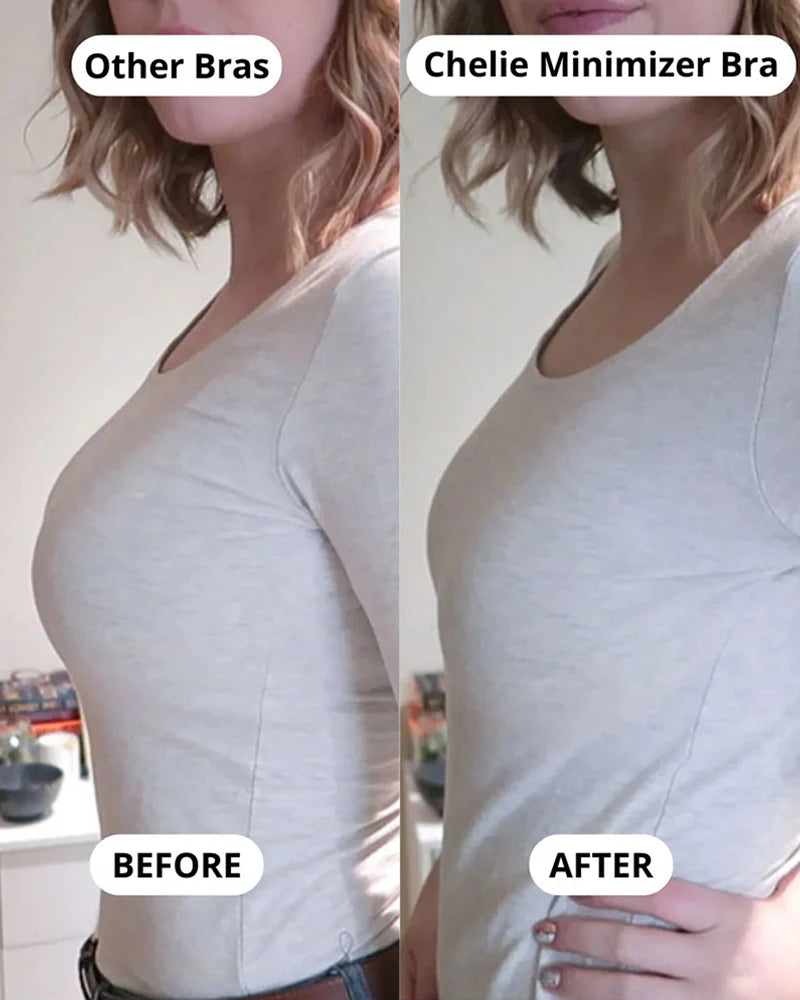 Smoothing Minimizer Bra Wireless Support for Large Bust