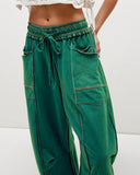New Elevated Barrel Leg Lounge Pants - Slimming High Waist in Premium Organic Cotton