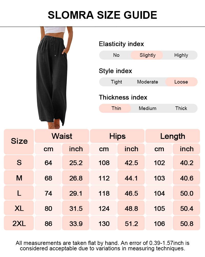 Pantalones Palazzo Anchos Ligeros para Mujer