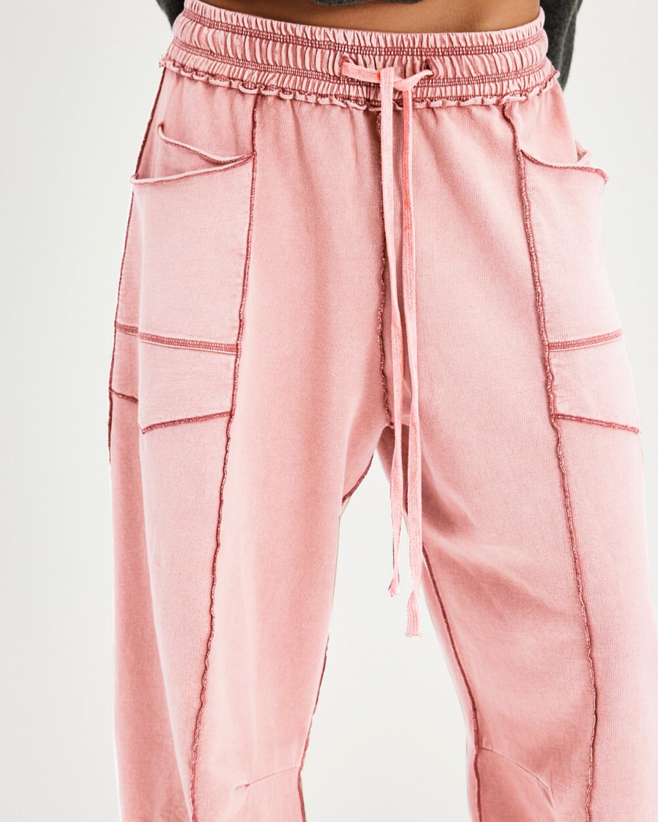 New Elevated Barrel Leg Lounge Pants - Slimming High Waist in Premium Organic Cotton