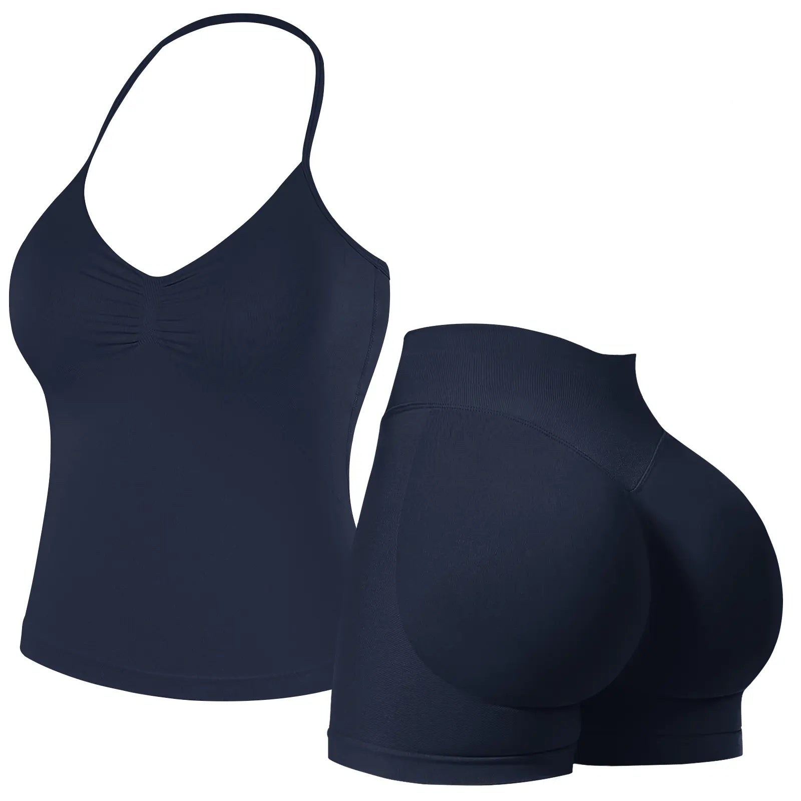 Conjunto de gimnasio sin costuras de 2 piezas Impacto