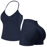 Conjunto de gimnasio sin costuras de 2 piezas Impacto
