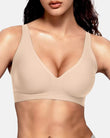 Seamless Deep V Push-Up Wireless Bra