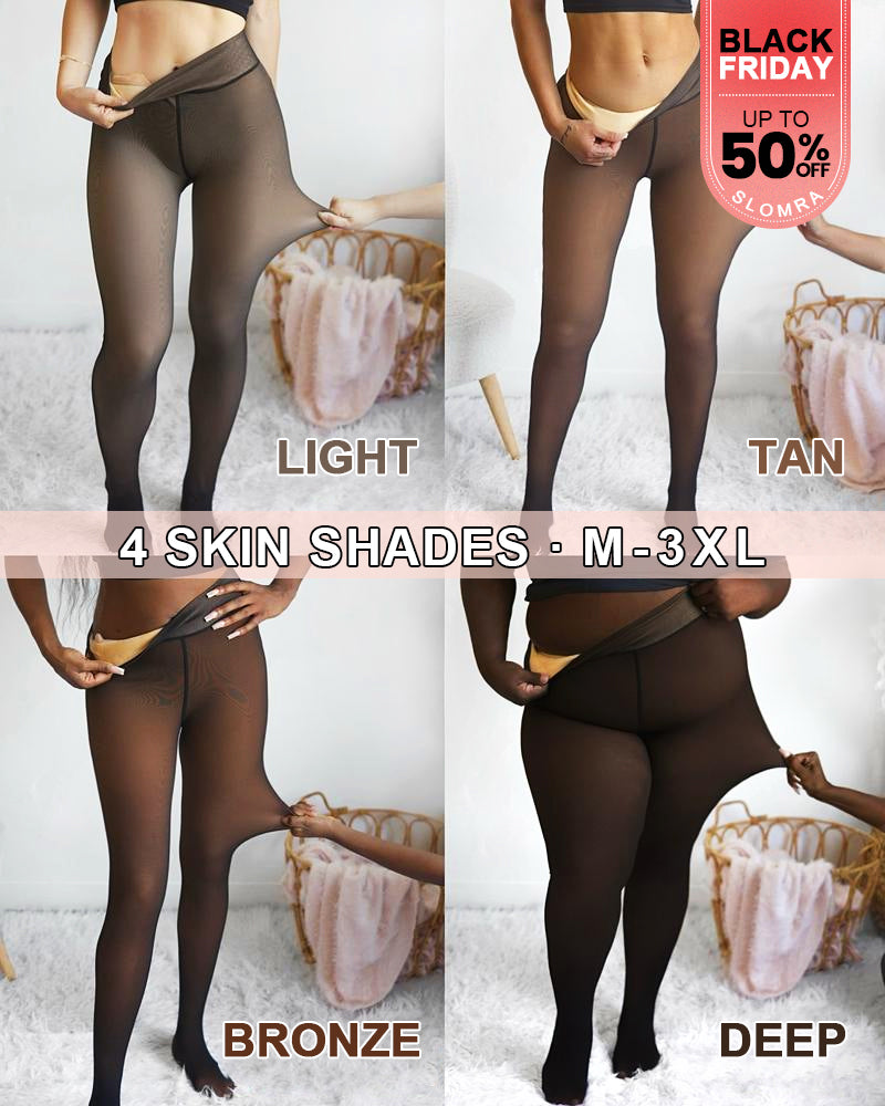 Warm Fleece Tights Slim Fit Tummy Control For Every Skin Tone