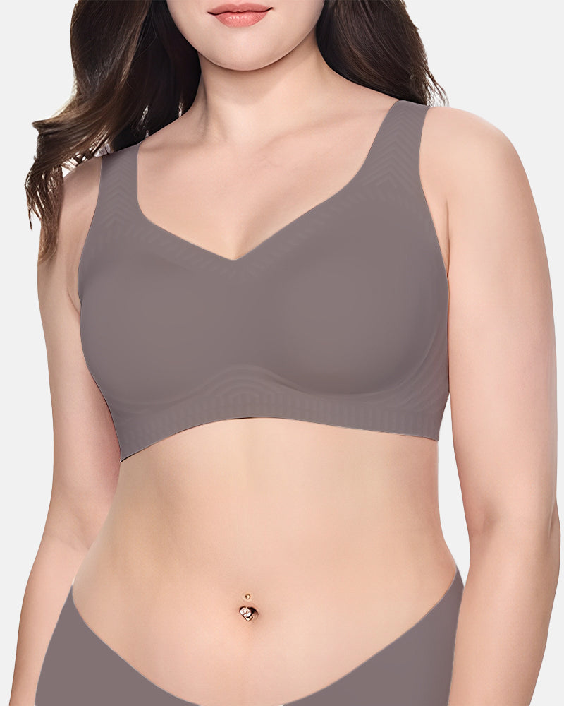 Full-Coverage Push-Up Seamless Wireless Bra