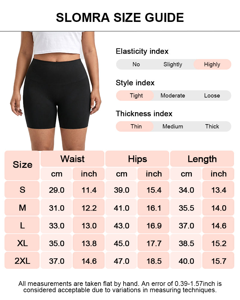 Pantalones cortos de faja sin costuras de cintura alta que controlan el abdomen