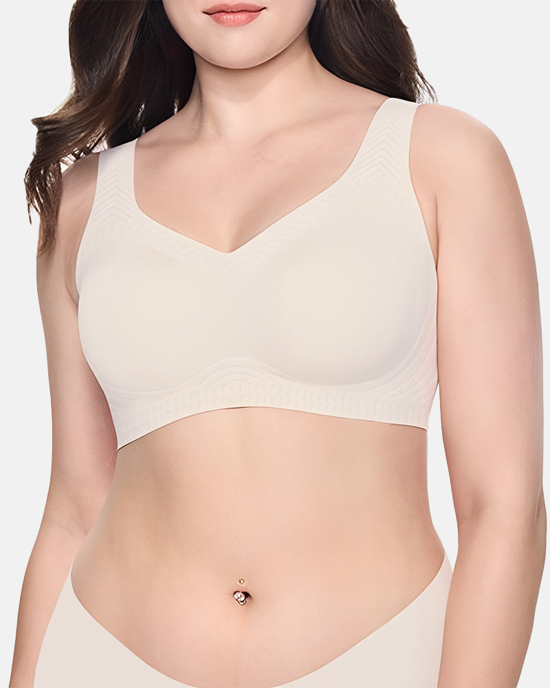 Full-Coverage Push-Up Seamless Wireless Bra