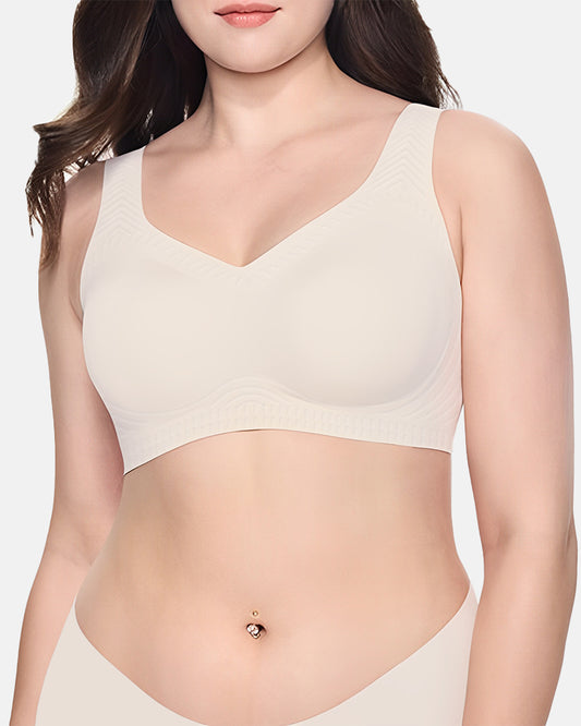 Full-Coverage Push-Up Seamless Wireless Bra