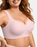 Wireless Support Bra with Full Coverage and Smooth Fit
