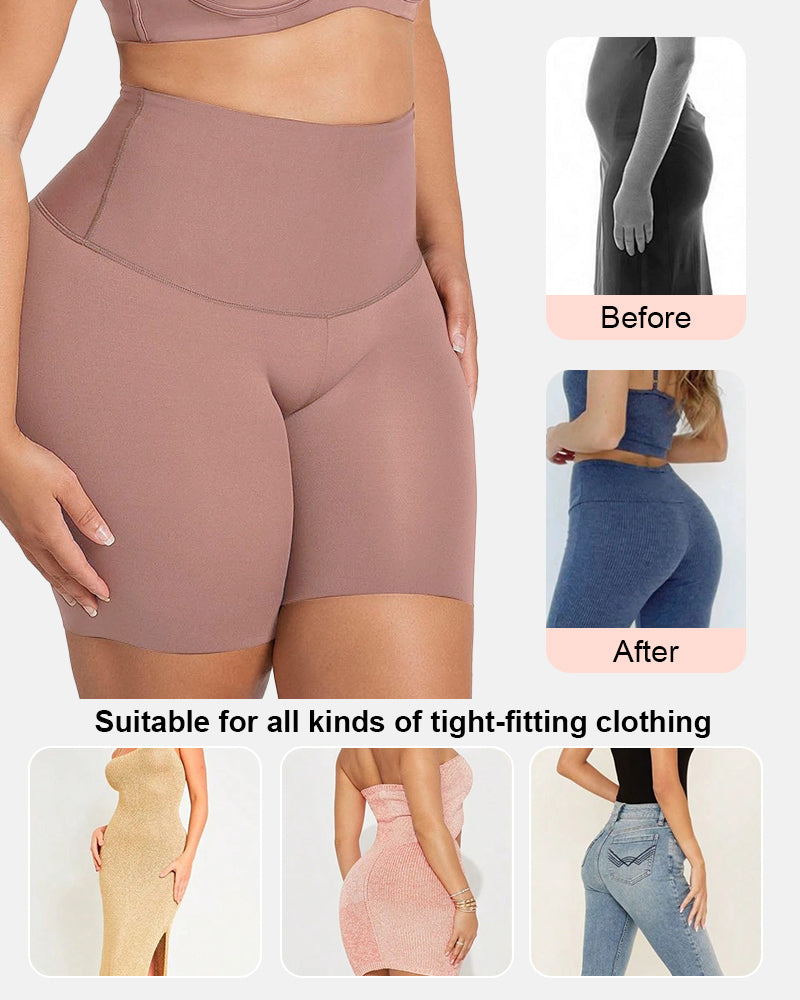 Seamless Shaping Shorts No Slip Waistband Butt Lift Tummy Control