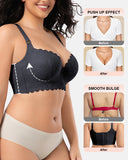 Lace Full Back Support Bra Shape Plus Size Adjustable Straps