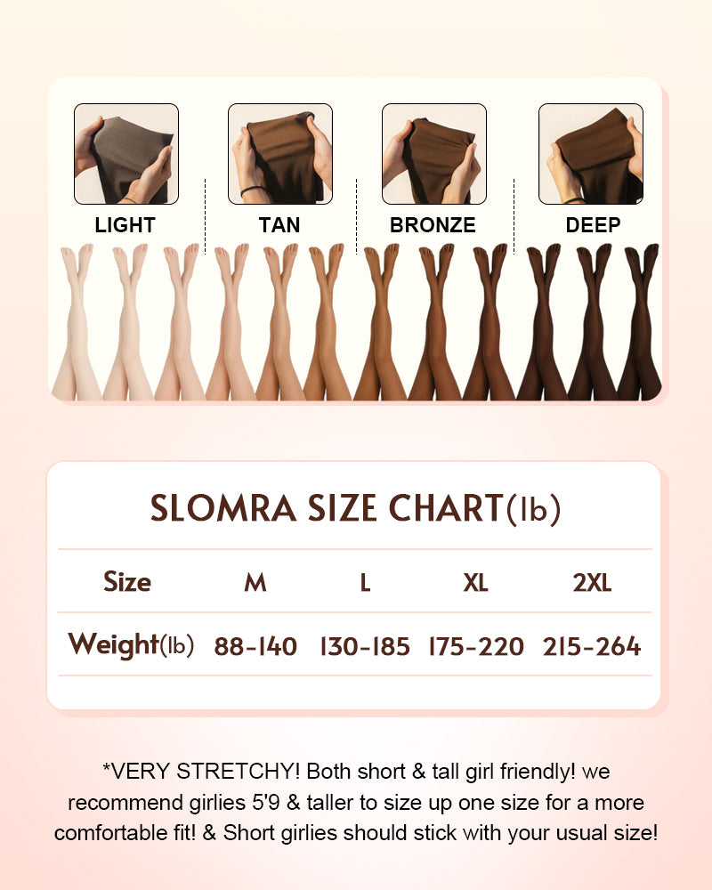 Slim-Fit Fleece Tights with Tummy Control Waistband