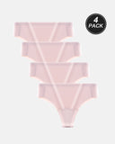 4-Pack Women's Seamless Comfort Camel Toe Thong