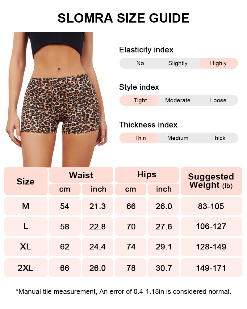 Leopard Seamless Mid-Rise Ice Silk Boyshorts 6-Pack