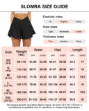 Women 2 in 1 Flowy Athletic Shorts with Pockets