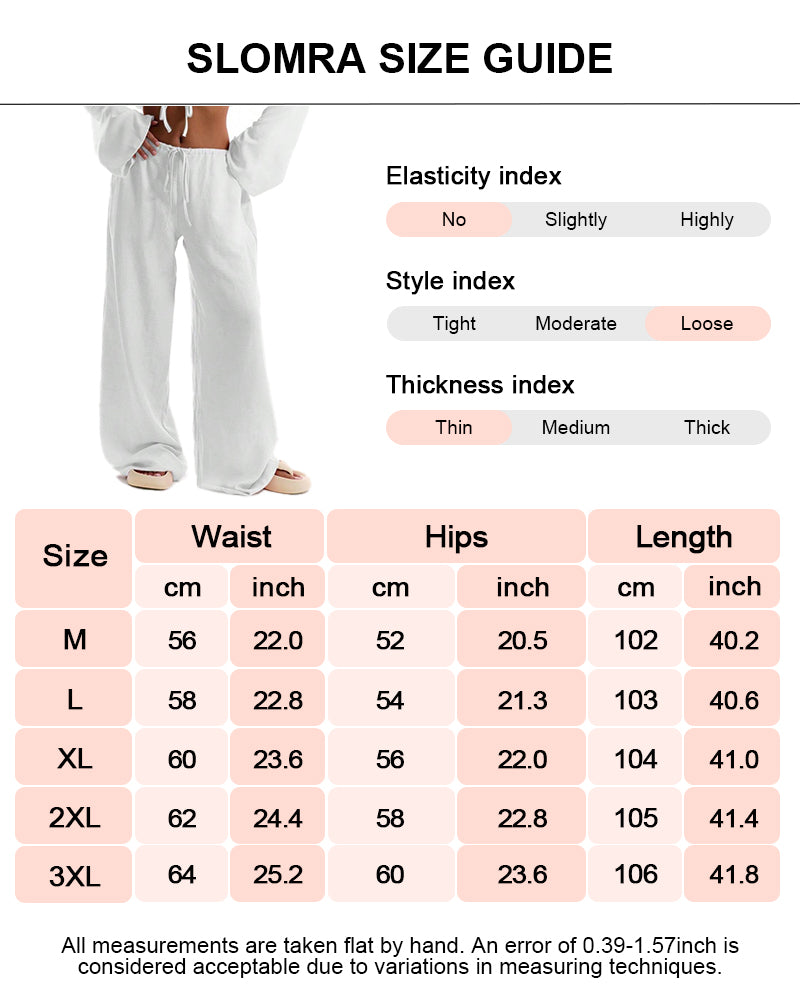 Women's Solid Pocket Pants Wide Leg