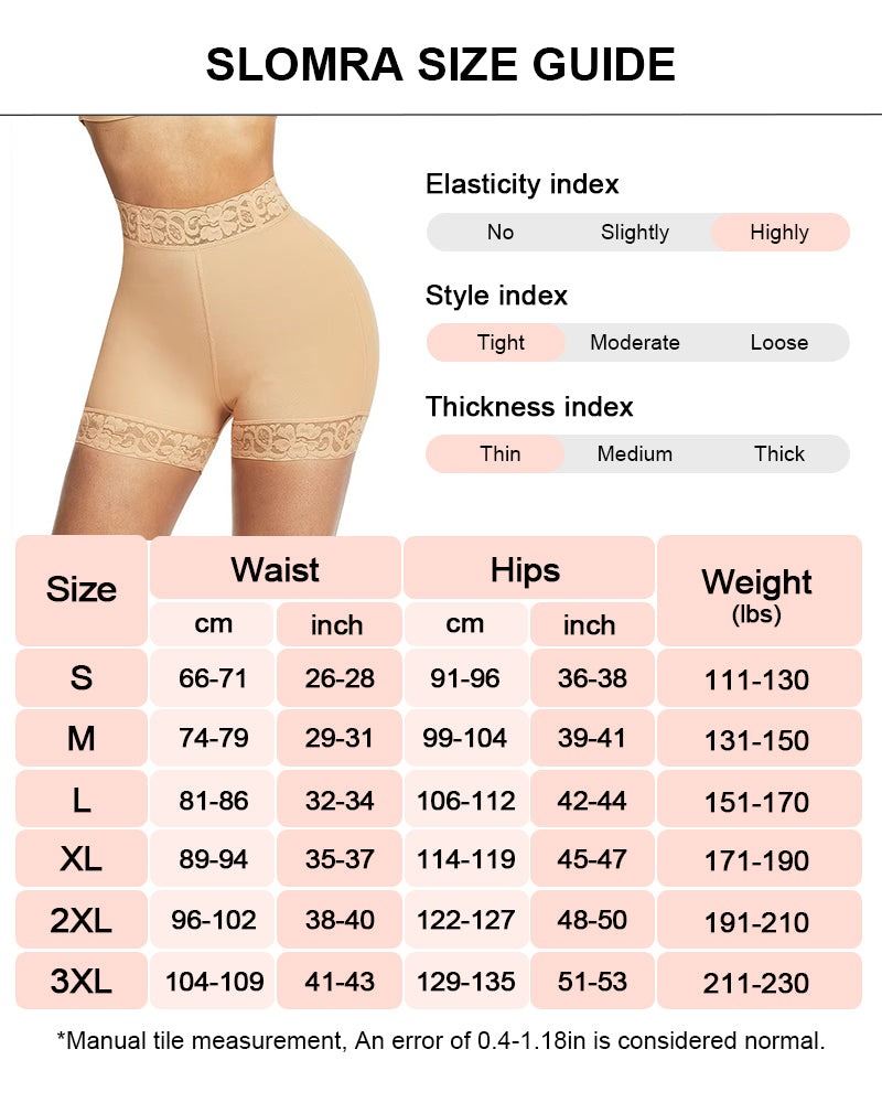 Triple Butt Lift Faja Tummy Control Body Shaper Shorts - Invisible & Seamless