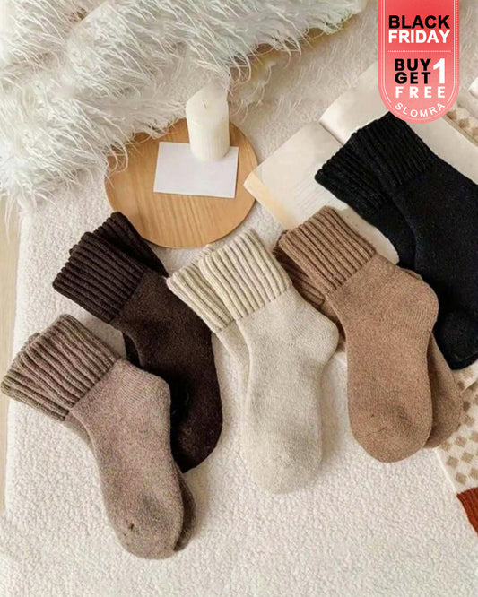 Boot Socks for Women - Thick Winter Knit Warm Socks(5 Pairs)