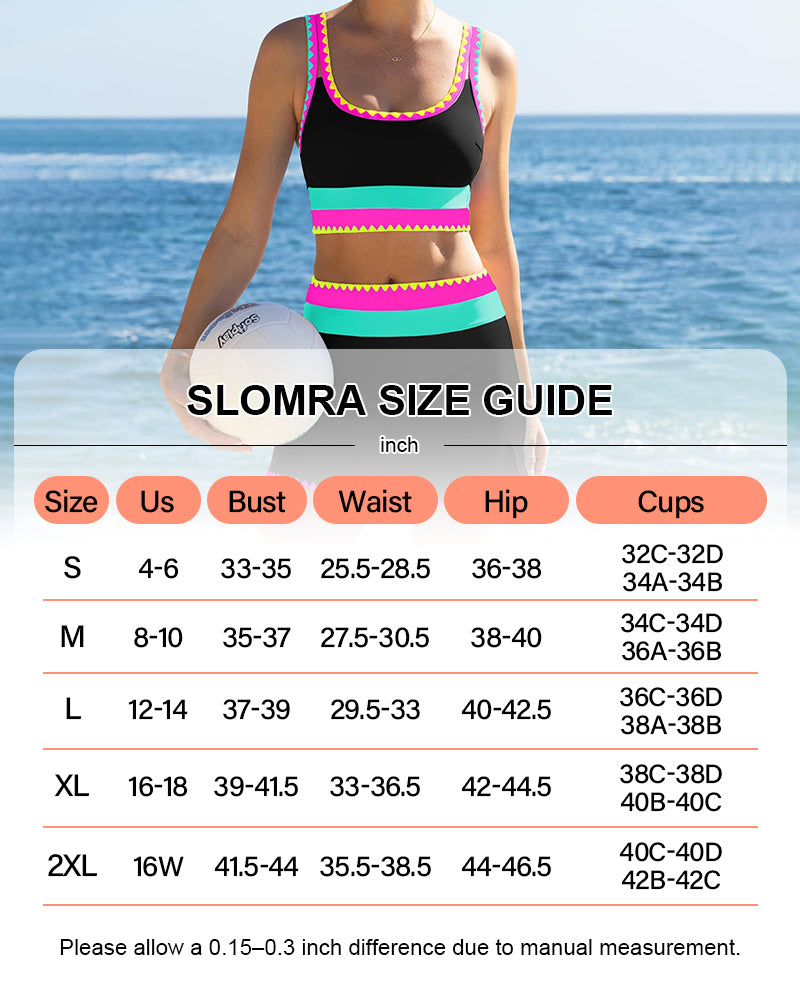 Tummy Control Swimsuits 3 Piece Bathing Suits