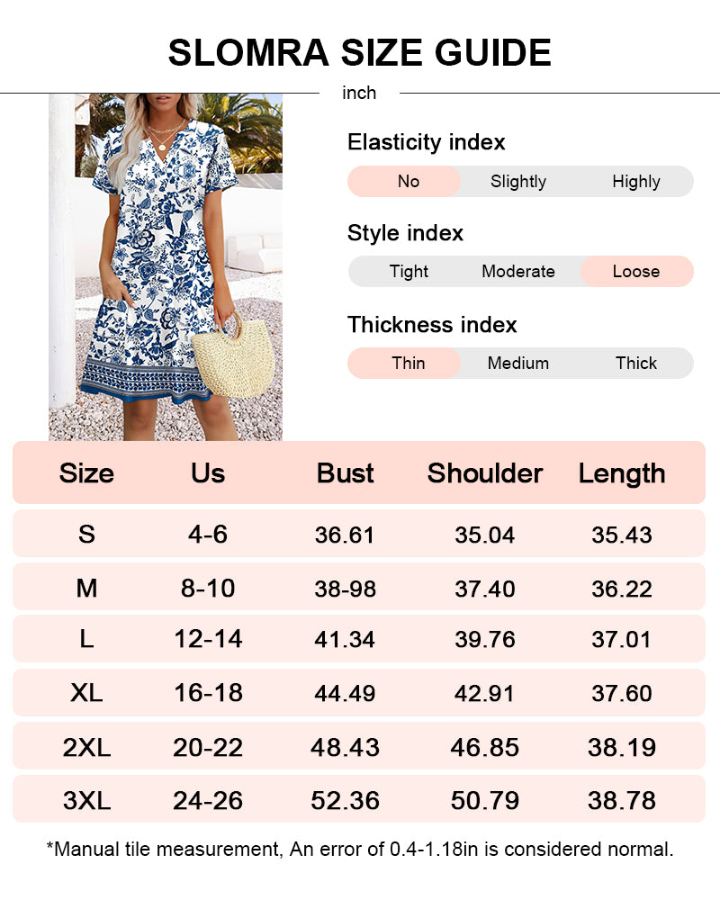 Vestido midi con cuello en V, suave como la mantequilla, favorecedor y con bolsillos