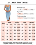 Vestidos midi vaqueros sin mangas con abertura lateral para mujer