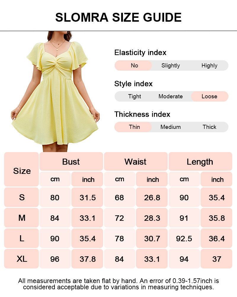 Summer Sweetheart Neckline Knot Front Flowy Chiffon Dress