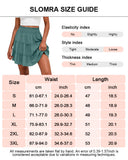 Women's Summer Flowy Ruffle Mini Skorts with Built-in Shorts & Pockets